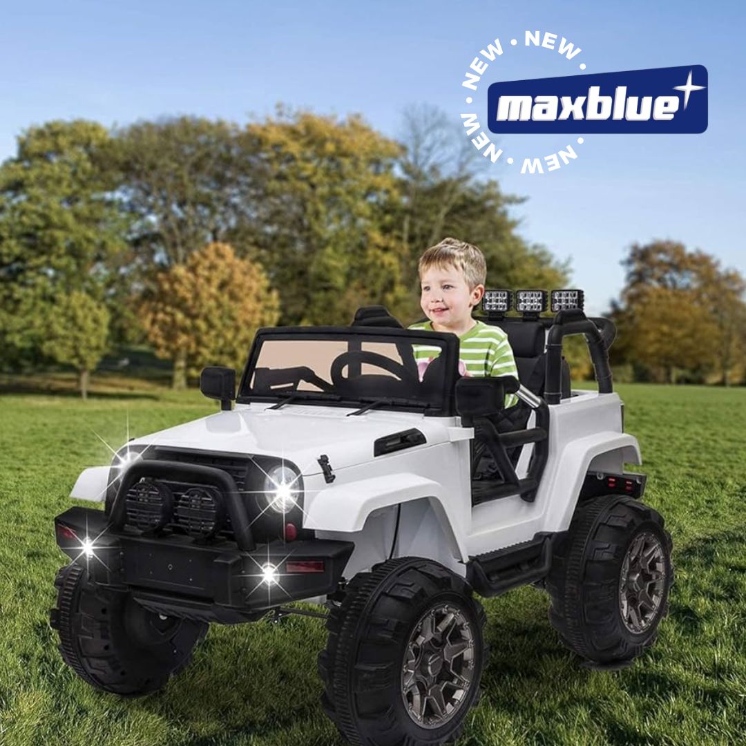 CAMIONETA TIPO JEEP BLANCA MONTABLE ELECTRICO