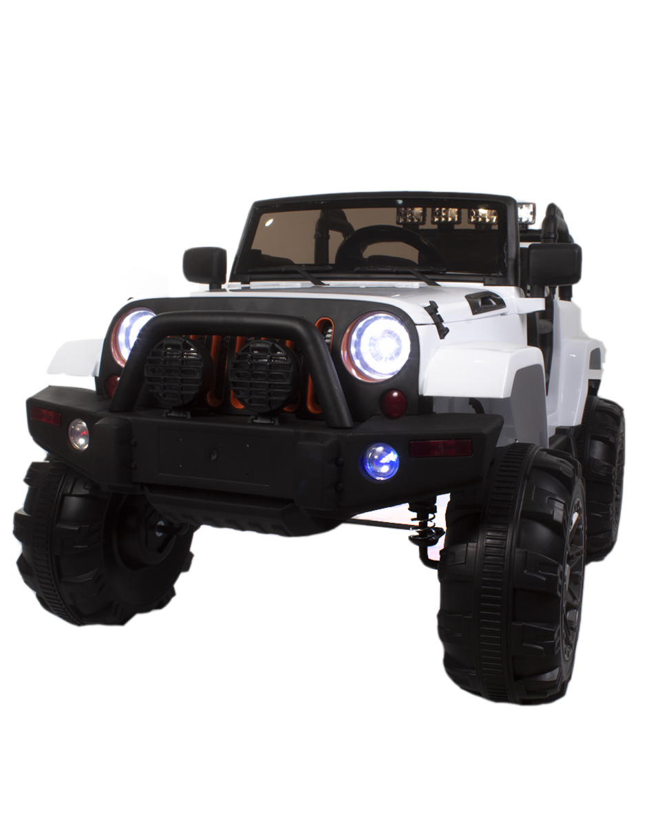 CAMIONETA TIPO JEEP BLANCA MONTABLE ELECTRICO