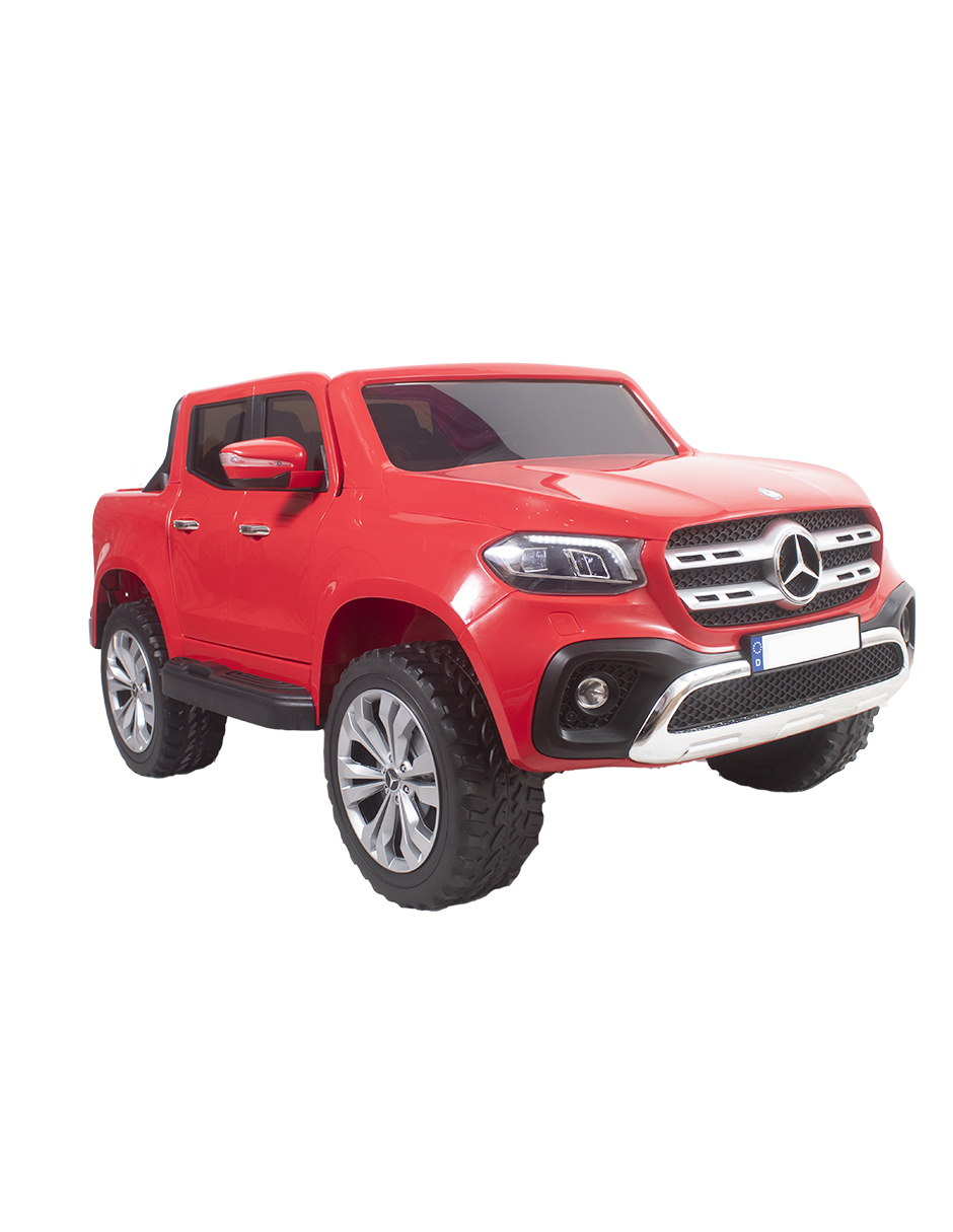 CAMIONETA PICKUP MERCEDES ROJA  MONTABLE ELECTRICO