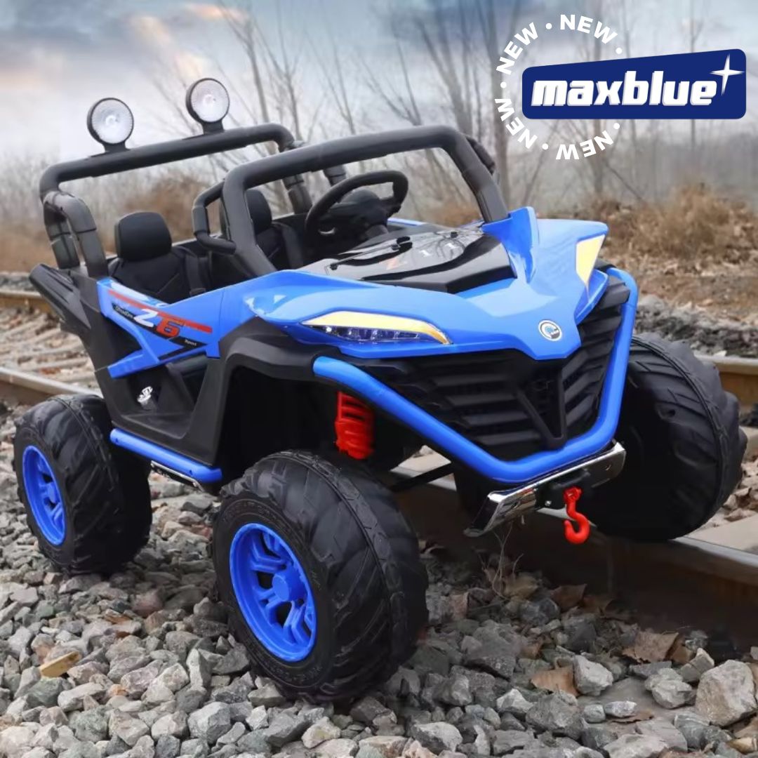 CAMIONETA TIPO RZR AZUL MONTABLE ELECTRICO