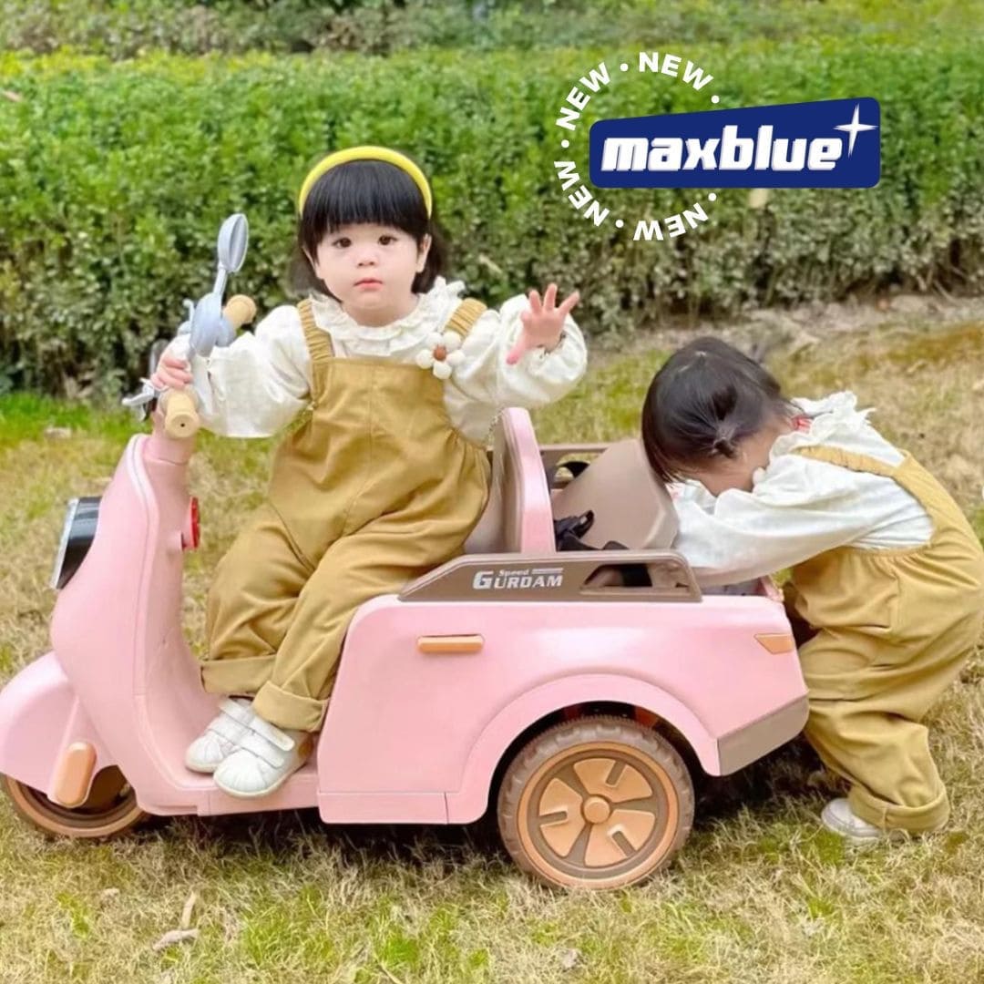 MOTONETA ROSA MONTABLE ELÉCTRICO