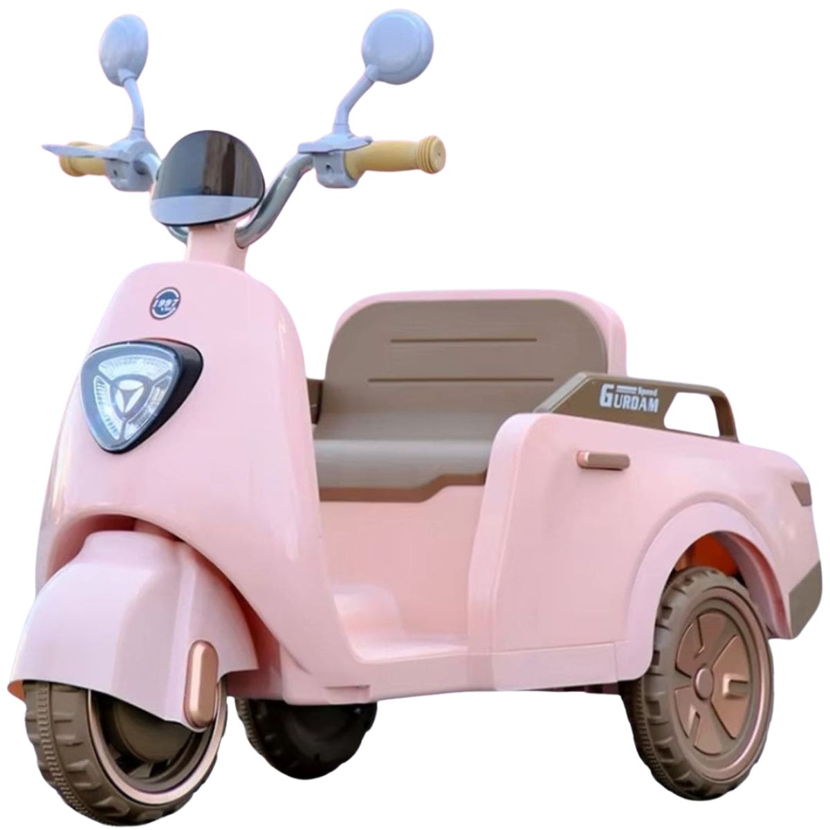 MOTONETA ROSA MONTABLE ELÉCTRICO