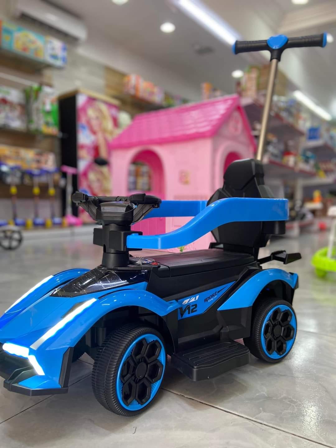 CARRO MONTABLE DE EMPUJE MANUAL AZUL