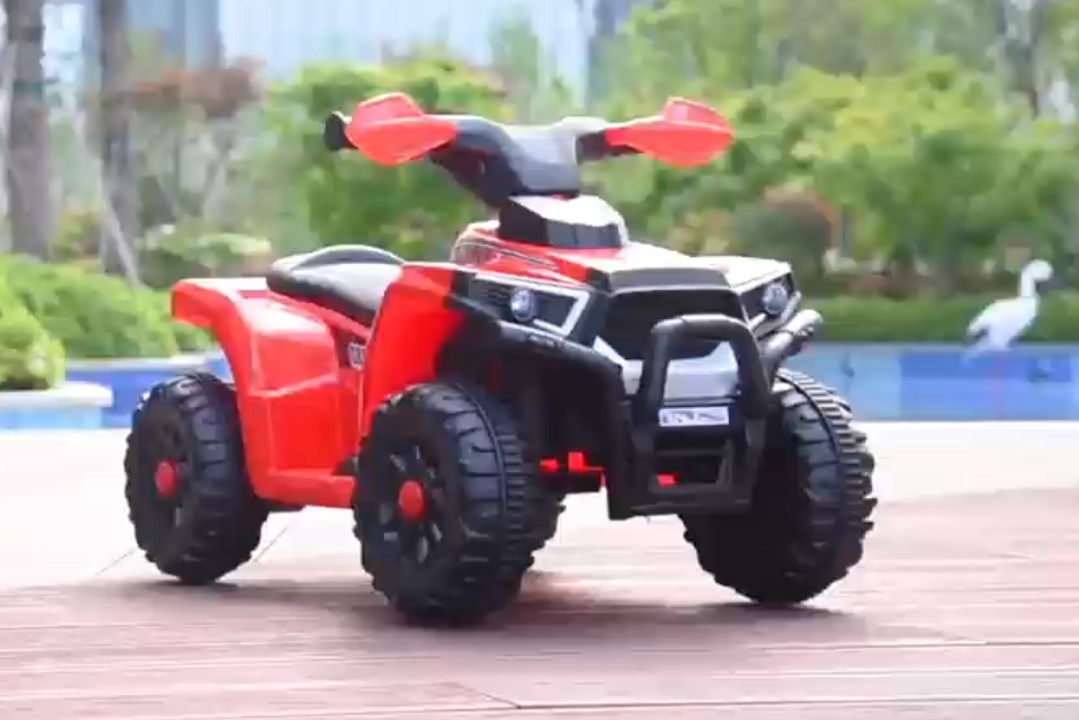 MINI CUATRIMOTO ROJA MONTABLE ELÉCTRICO