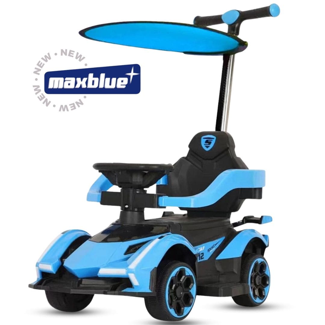 CARRO MONTABLE DE EMPUJE MANUAL AZUL